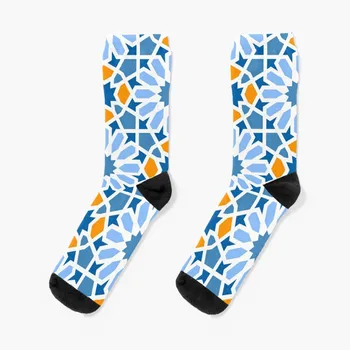 Азулехо, Португалската теракот|Геометричен дизайн на интериора, Чорапи, необходим нагревателен чорап, коледни подаръци, Мъжки, Дамски чорапи